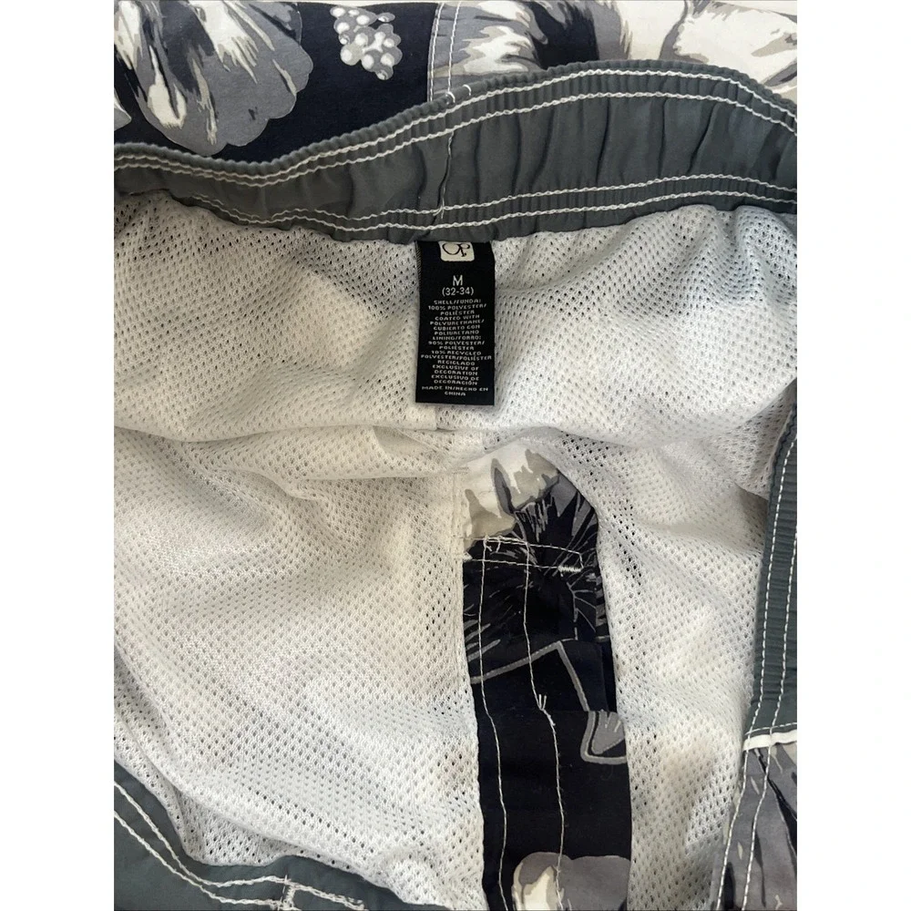 VTG OP Ocean Pacific swim‎ trunks board shorts size 32-34 Hawaiian Floral